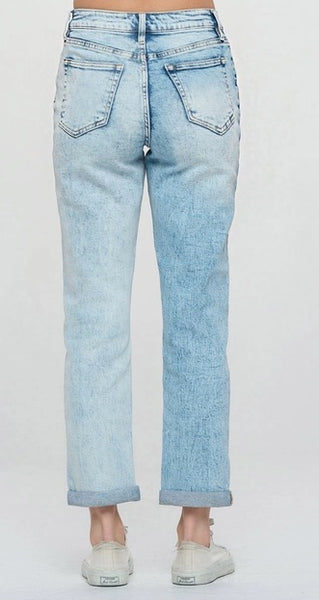 Karly Medium light Wash Mom Jeans