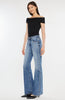 Sloan High Rise Studded Flare Jeans